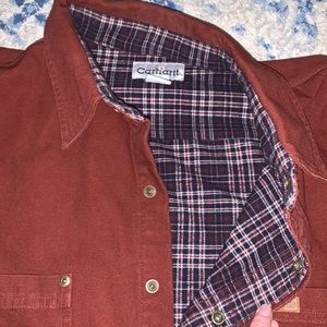 Carhartt flannel lined shirt